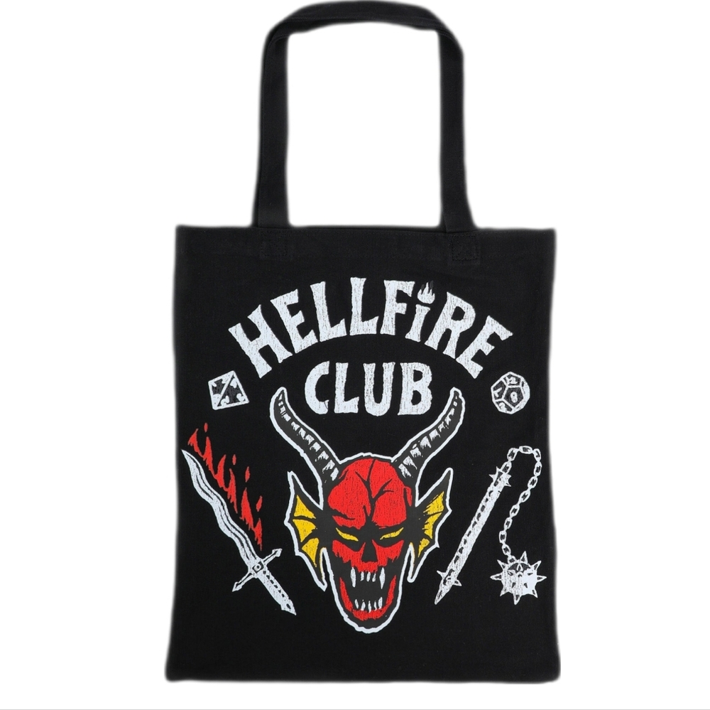 *NEW* STRANGER THINGS Hellfire Club Graphic Tote Bag 17" x 15"